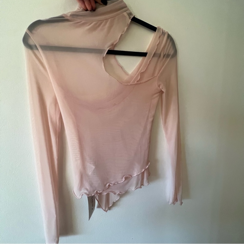 Blouse top NEW see through, mesh, cut out